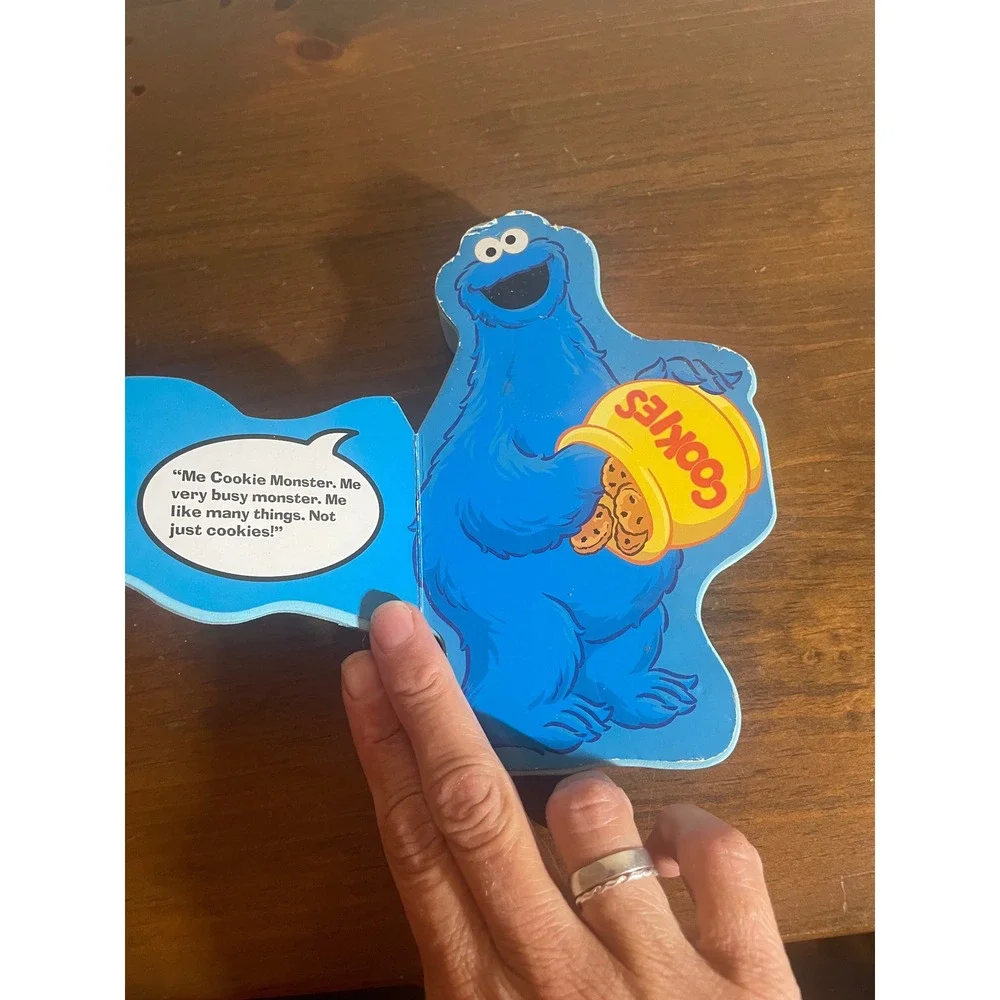 Sesame Street Cookie Monster Shaped Chunky Foam Board Book for Toddlers
